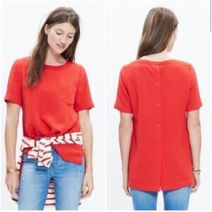 Madewell Industry Button Back Top -  Small